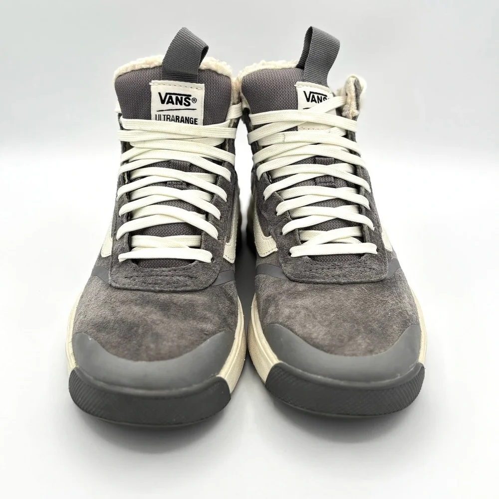 Vans Womens Hi MTE Ultrarange 8 Grey Gorpcore Trail Hiking Sherpa Lined Boots